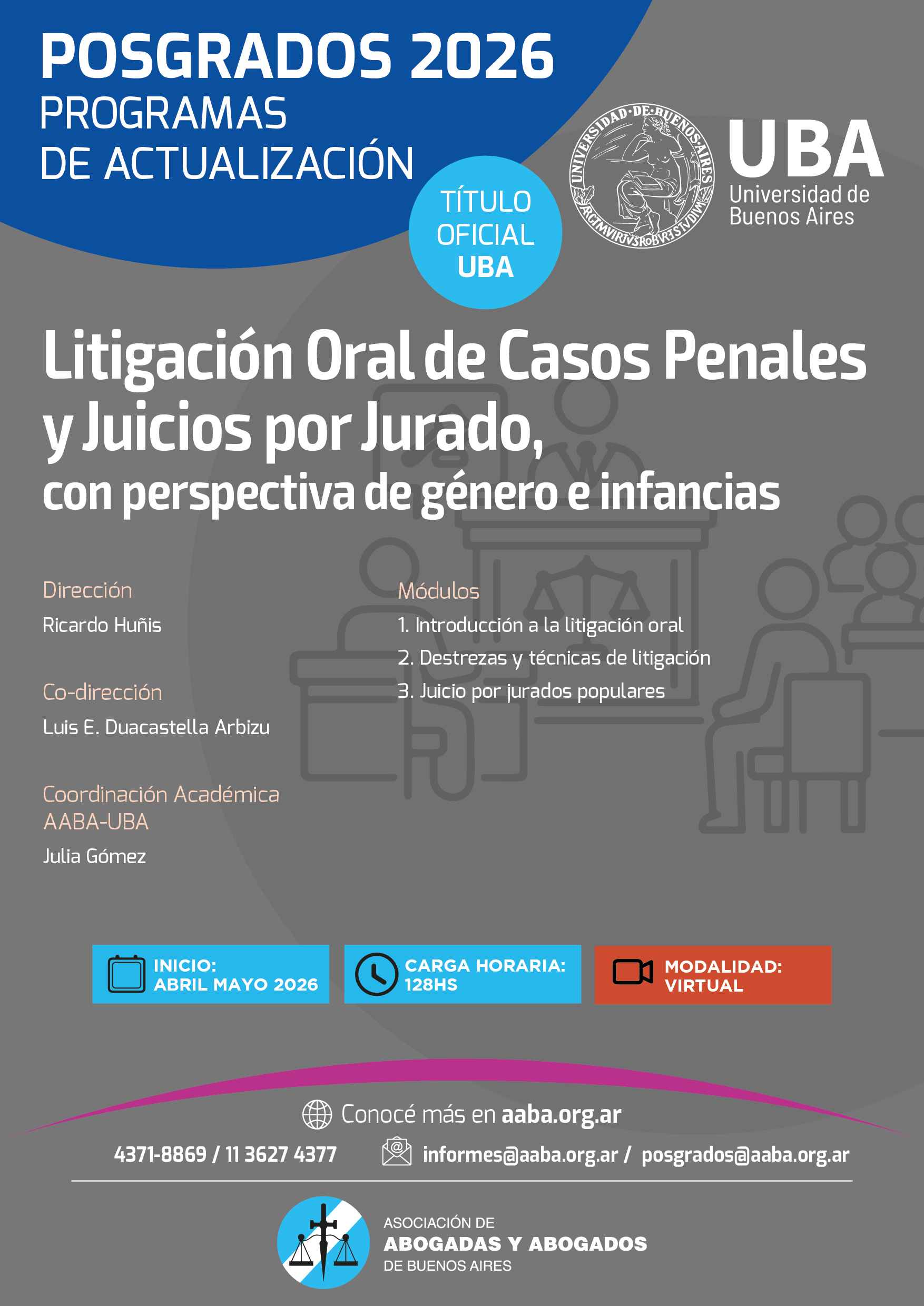 Litigación Oral de Casos Penales y Juicios por Jurado