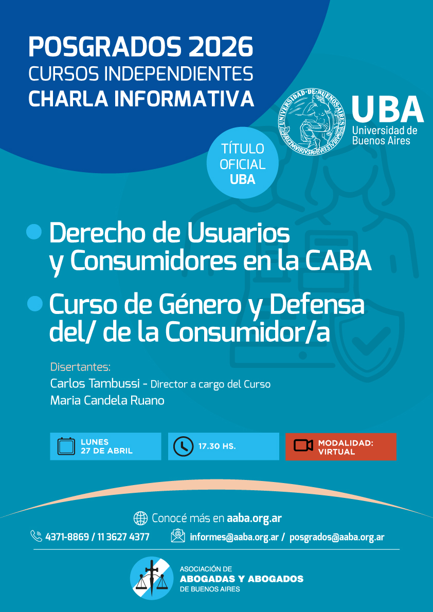 Derecho de Usuarios y Consumidores en la CABA. Curso de Género y Defensa del/ de la Consumidor/a